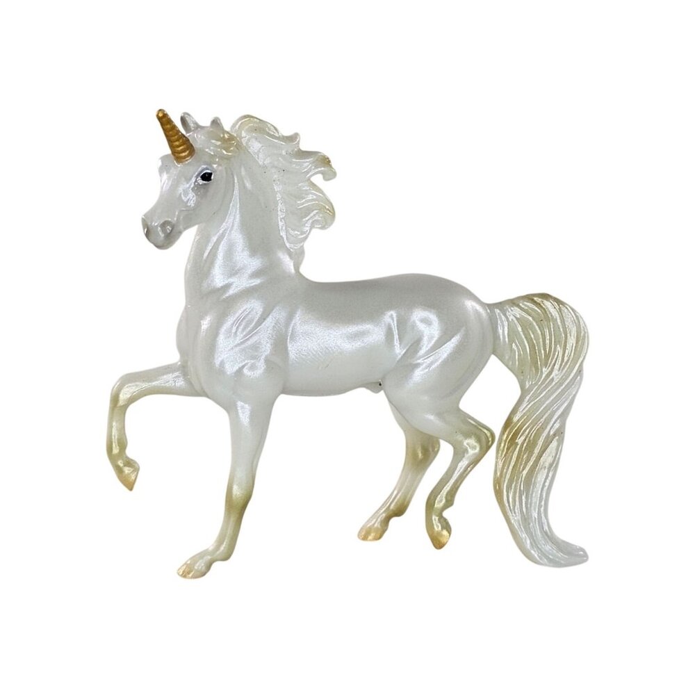 Breyer Stablemate Morgan Unicorn Horse Windswept #880081 Pearl White
